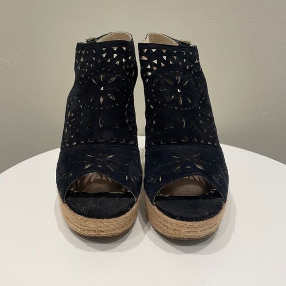 Marc Fisher Harlea Wedge Sandal Black - Size: 6.5 - Picture 7 of 10